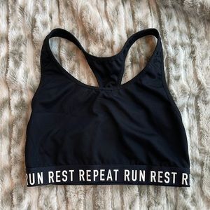 Trendy Black Sports Bra